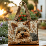Kézzel készített steppelt táska – Bájos yorkshire terrier