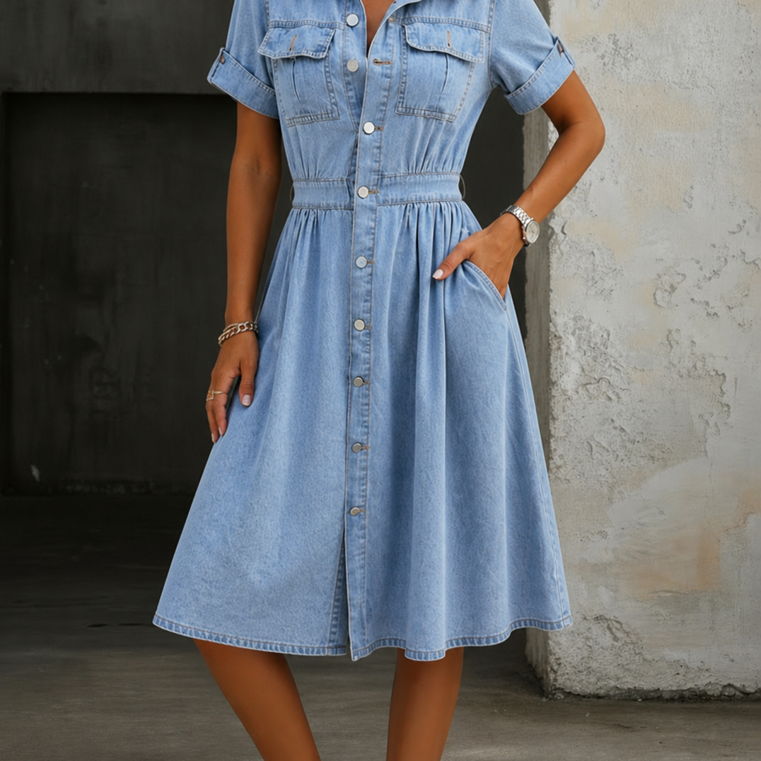 Deborah | Rövid Ujjú Farmerruha