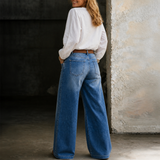 Madie | Retro magas derekú farmernadrág