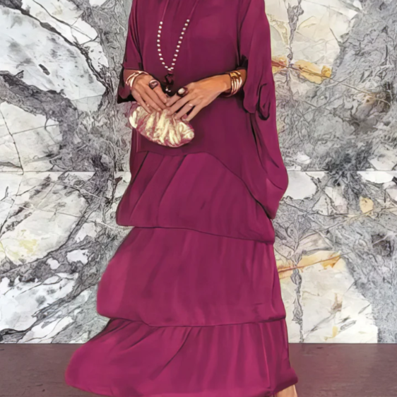 Lara – Elegáns, Hosszú, Laza Stílusú Ruha