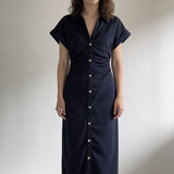 Denim | Vestido midi con botones