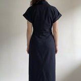 Denim | Vestido midi con botones
