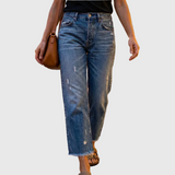 Abri – Retro cropped egyenes szárú farmer
