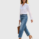 Abri – Retro cropped egyenes szárú farmer