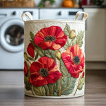 Steppelt szennyeskosár – Piros Mohnblumen